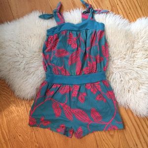 Tea collection girls flower romper size 4
